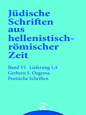 cover image of Einführung zu den Jüdischen Schriften aus hellenistisch-römischer Zeit, Faszikel 4